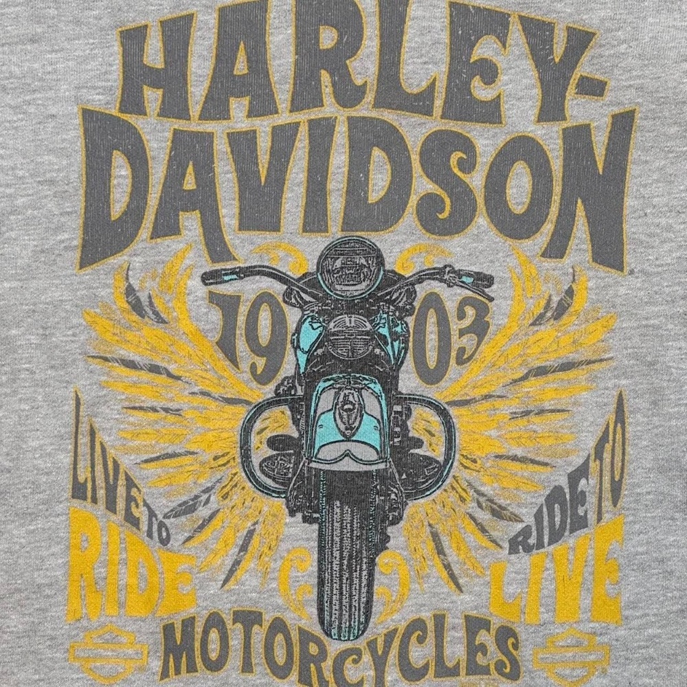 Grey Harley Davidson Crewneck Sweatshirt